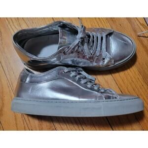 AUTHENTIC PAUL SMITH Woman 7 Eur 3 SHOE SIZE DUSTY LEAF MSRP $425 Silver